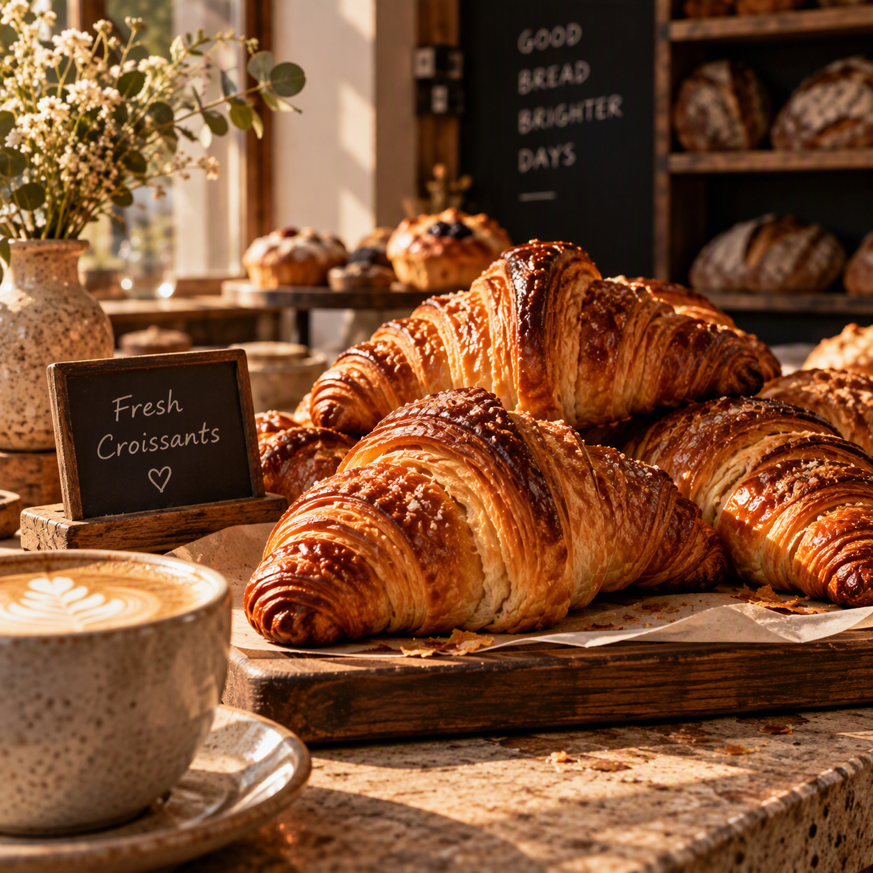 Butter croissants