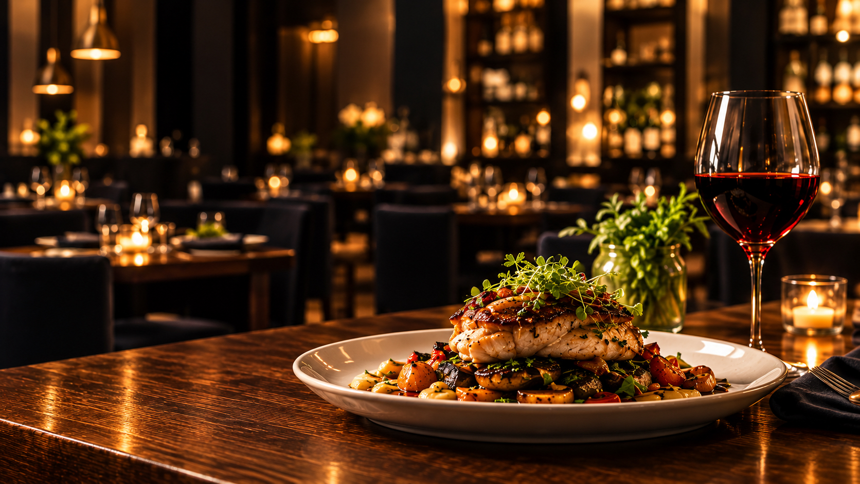 Harbor & Vine Restaurant website concept